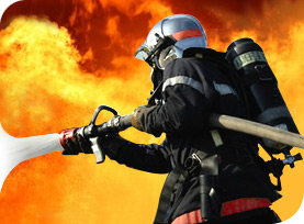 Tenue de pompier lutte incendie