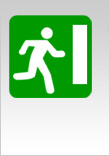 Picto sortie de secours Paris, 75, 77, 91, 10, 45